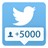 5000 подписчиков Twitter