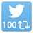 100 ретвитов Twitter