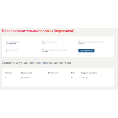 Правоохранительные органы.Тест Синергия 2020