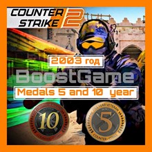 CS 2🔥7 dig 2004 + MEDALS FOR 5 AND 10 YEARS OF SERVICE - irongamers.ru