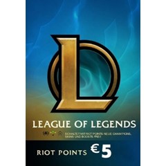 ⭐5 EUR - 575 RP LoL / 475 Valorant Points (EU Server)⭐