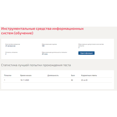 Инструментальные средства информационных систем.Тест