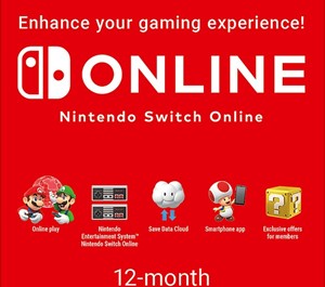 Обложка Nintendo Switch Online Семейная Подписка 12 МЕС EU/RU