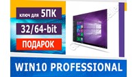 Windows 10 Professional (x32-x64) 5PC