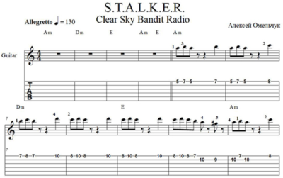 Bandit Radio (Stalker: Clear Sky) для гитары