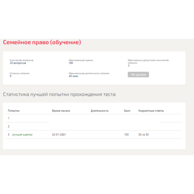 Семейное право.Тест Синергия 2021г ( на 100баллов)