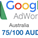 Промокод купон Google AdWords Адвордс 75/100$ Австралия