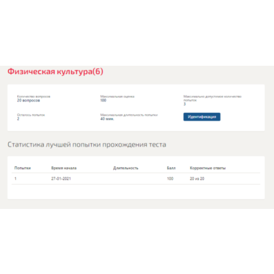 Физическая культура(6).Тест Синергия 2021г