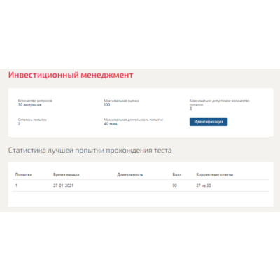 Инвестиционный менеджмент.Тест Синергия 2021г