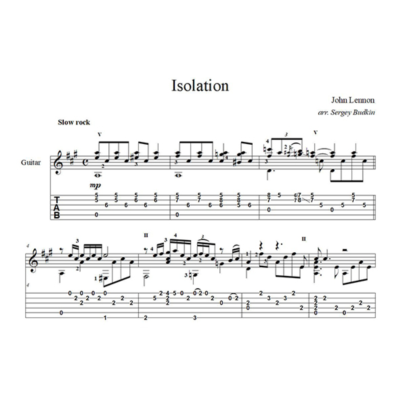 Isolation (Джон Леннон) - для гитары