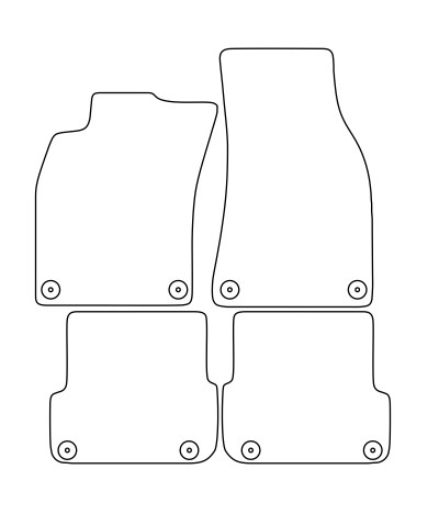Audi A6 (C6) (08-11) Электронные лекала автоковриков