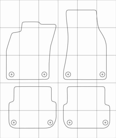 Audi A6 (C6) (04-08) Электронные лекала автоковриков