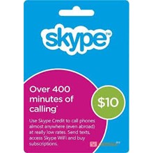 SKYPE VOUCHER 10$ (activation http://www.skype.com)