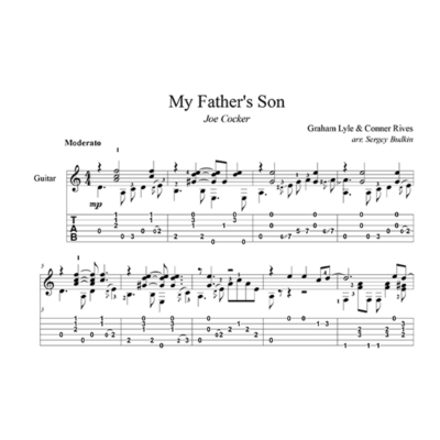 My Father´s Son (Джо Кокер) - для гитары