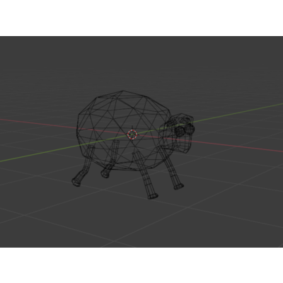Low Poly овечка