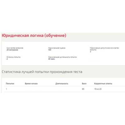 Юридическая логика тест Синергия ответы
