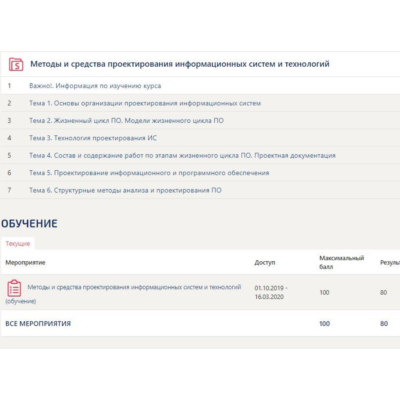 Методы и средства проектирования информационных систем