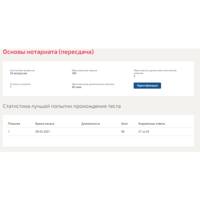 Основы нотариата.Тест Синергия 2021г