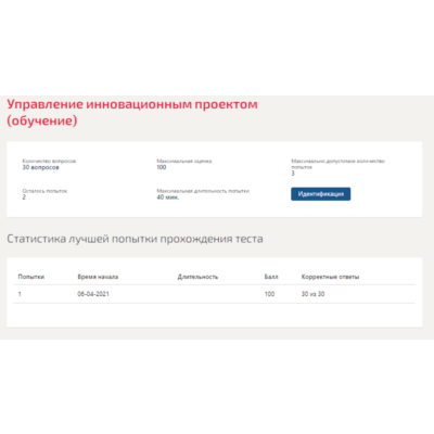 Управление инновационным проектом.Тест Синергия 2021г