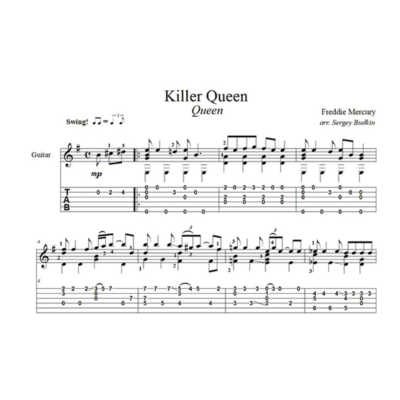 Killer Queen (Queen) для гитары