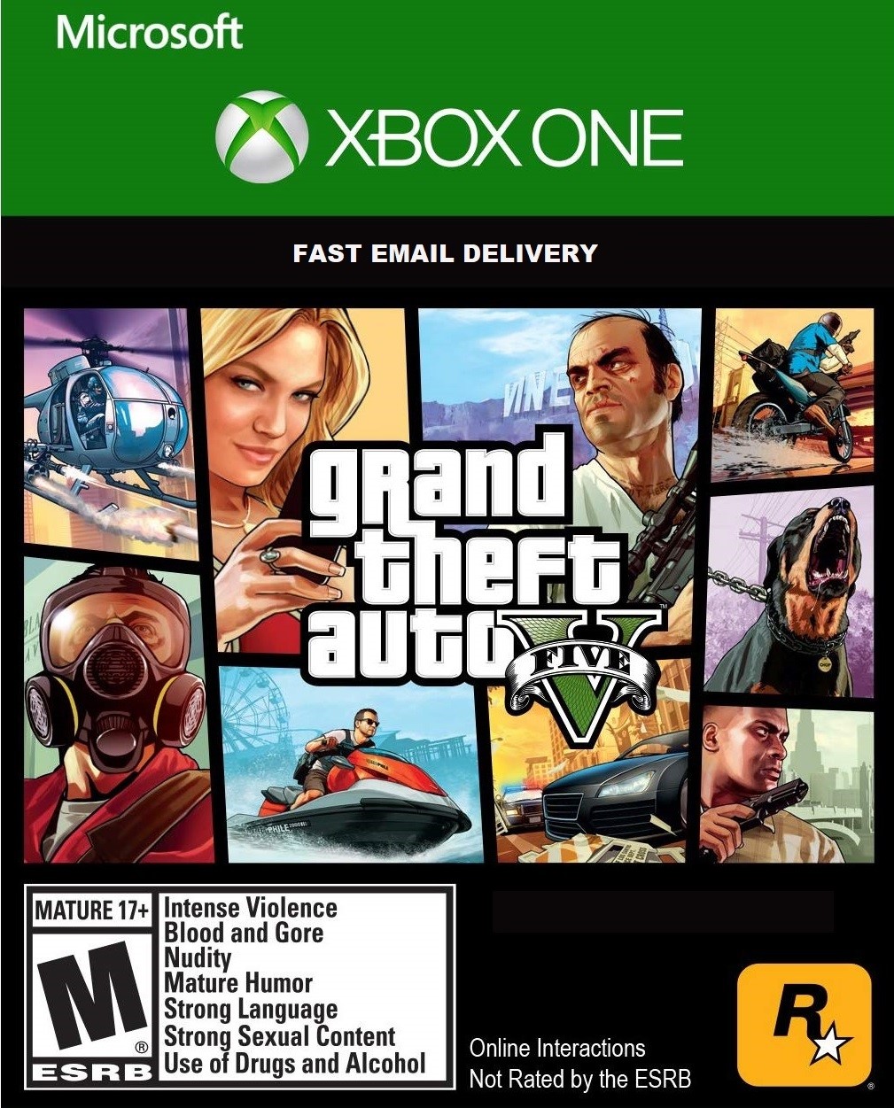 Обложка GTA 5 Xbox one