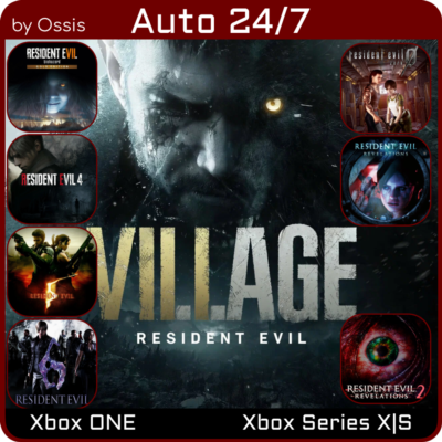 24/7 XBOX Resident Evil Village, 0, 4, 5, 6, 7, Revelations, Revelations 2