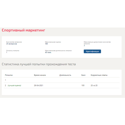 Спортивный маркетинг.Тест Синергия 2021г на 100 баллов