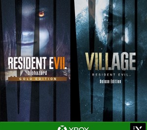 Обложка Resident Evil Village & Evil 7 Xbox One & Xbox Series X
