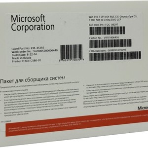 Windows 7 Pro OEM конверт