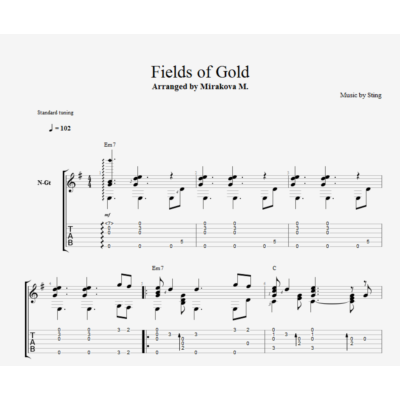 Sting - Fields of gold