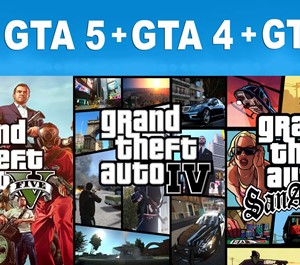 Обложка GTA 5 Premium + GTA 4 Complete + GTA:SA / STEAM аккаунт