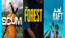 SCUM + The Forest + RAFT (STEAM) Аккаунт 🌍GLOBAL