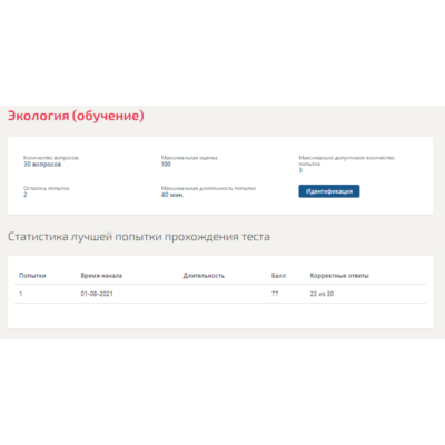 Экология.Тест Синергия 2021г