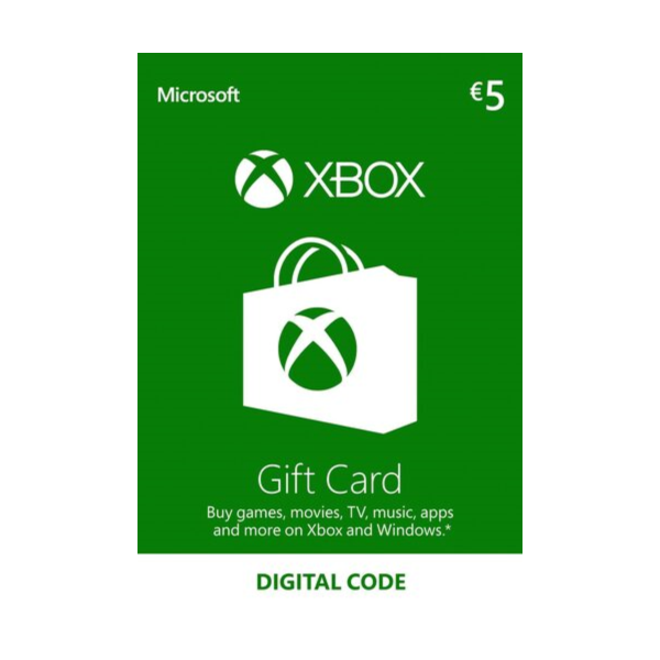 Xbox Gift Live Card – 5 Euro € — ЛИЦЕНЗИОННЫЙ КЛЮЧ