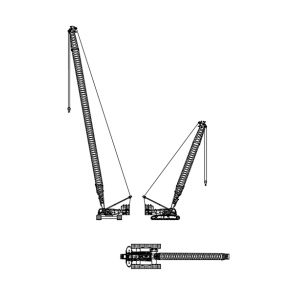 Динамически изменяемый блок крана Liebherr LR1300
