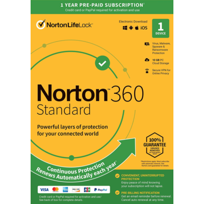Norton 360 Standard 1 devices / 90 дней (Global)