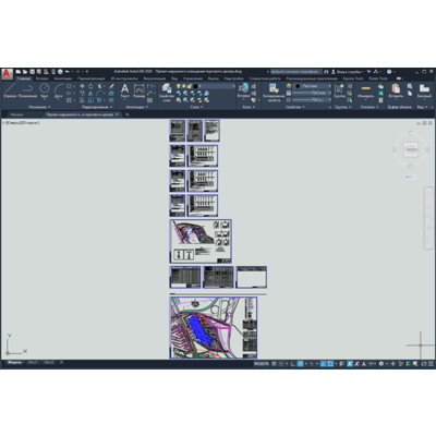 Проект наружного освещения торгового центра