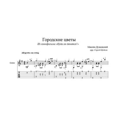 Городские цветы на гитаре