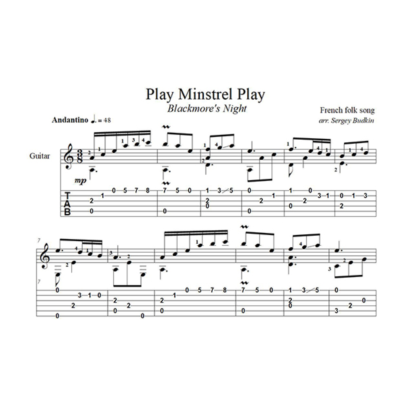 Play Ministrel Play (Blackmore´s Night) для гитары