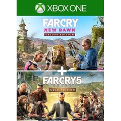 🌍 Far Cry 5 Gold   + Far Cry New Dawn Deluxe  XBOX 🔑