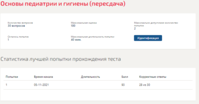Основы педиатрии и гигиены.Тест Синергия 2021г 93балла