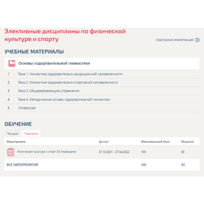 Физическая культура и спорт Э2.Тест Синергия 2021г