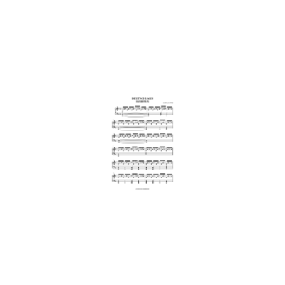 Rammstein - Deutschland (ноты)