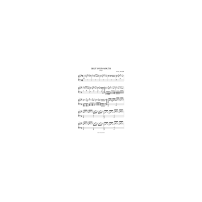 Pain - Shut Your Mouth (ноты)