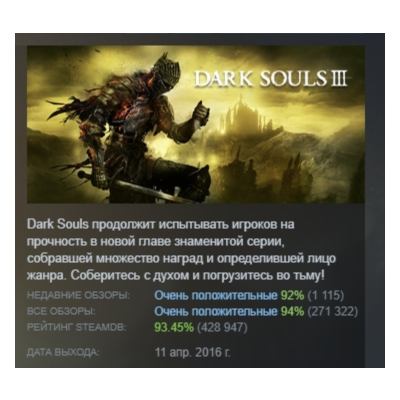 DARK SOULS 3 III АВТОДОСТАВКА STEAM GLOBAL МГНОВЕННО ЛИЦЕНЗИЯ