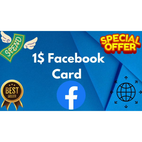 1$ Card For FACEBOOK ADS ⭐