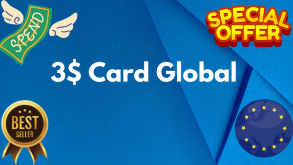 💵3$ Card Global🌎All Services/Subscriptions/Others✅⭐