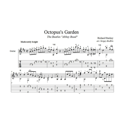 Octopus´s Garden (The Beatles) для гитары