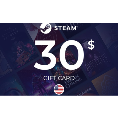 Steam Wallet Gift Card $30 USD