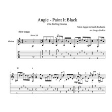 Angie - Paint It Black (the Rolling Stones) для гитары